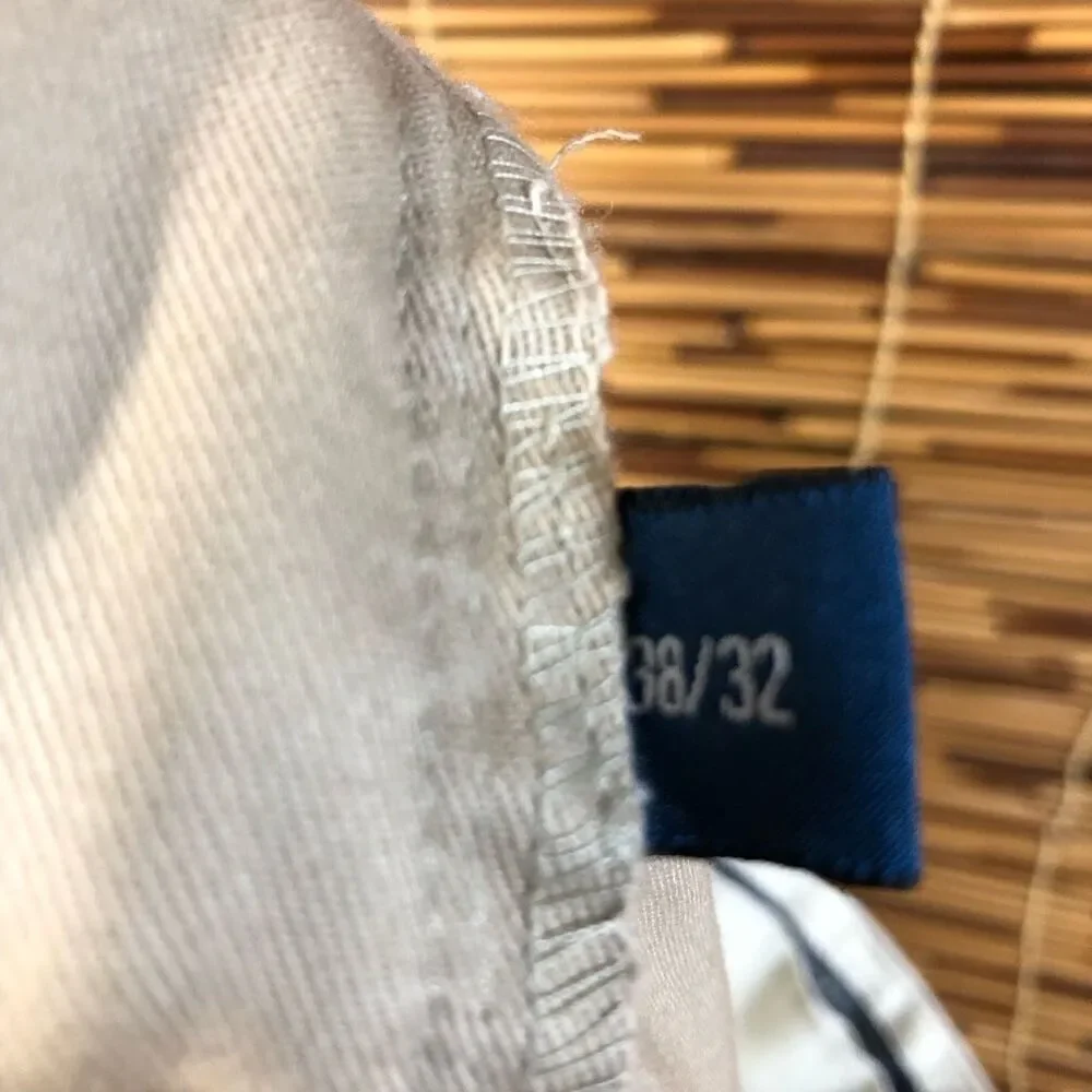 Polo Ralph Lauren Chinos 38x32 Andrew Pant Tan Small Imperfection on Back of Leg